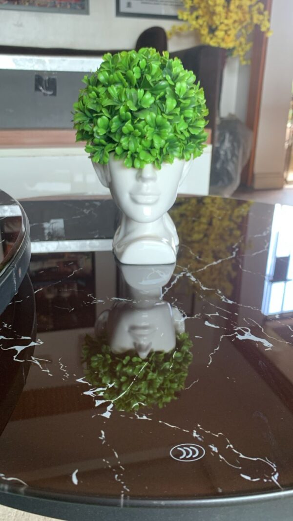 Half face flower