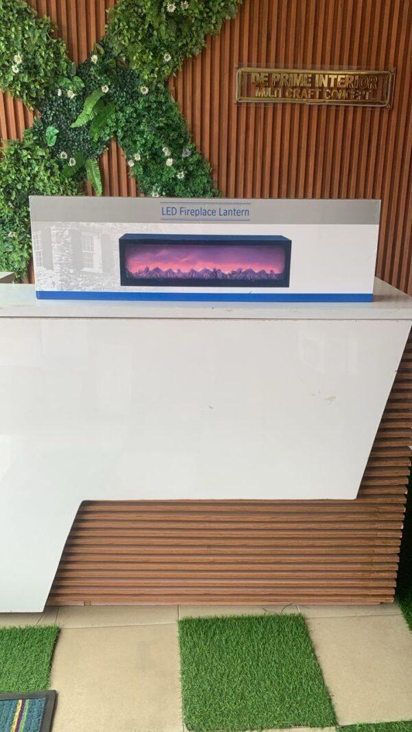 98cm led fireplace lantern