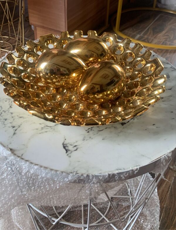 Golden egg center piece