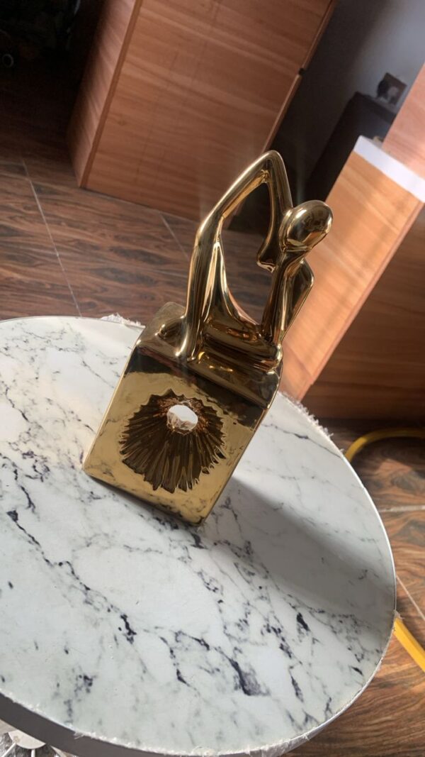 Gold luxury abstract figurine