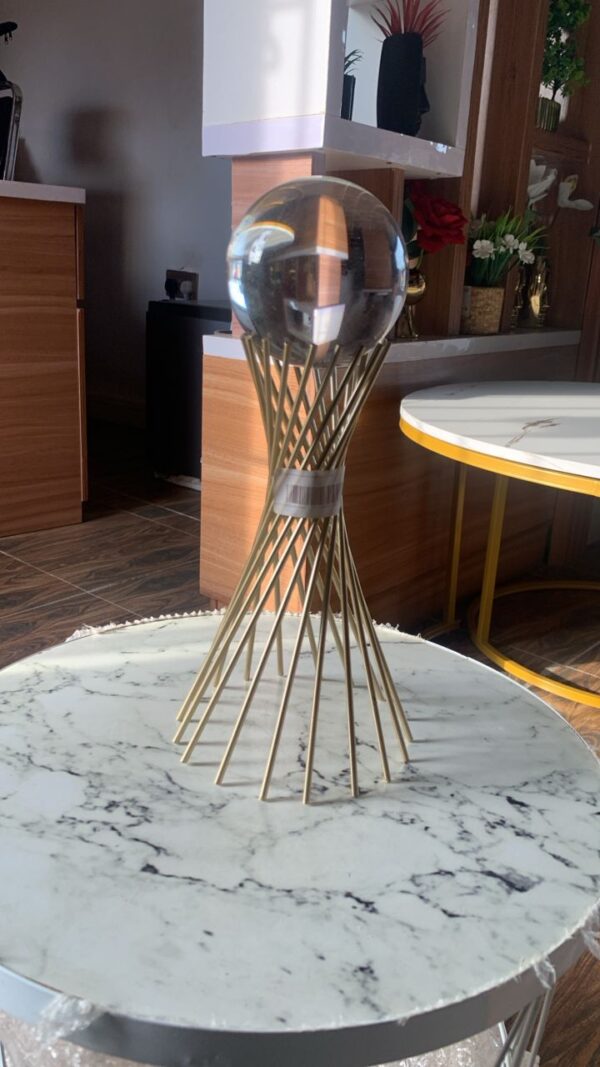 Crystal ball and golden stand